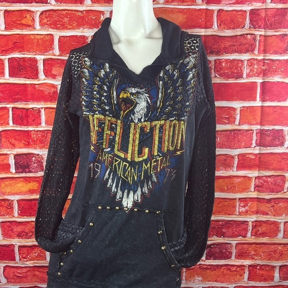 Affliction Women’s Rhinestone T-Shirt - Picture 6 of 7